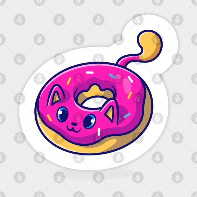 doughnut cat Sticker by moslemme.id